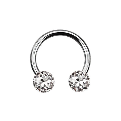 Titanium 16 Gauge Horseshoe Circular Barbell with Ferido Ball - Kruelty