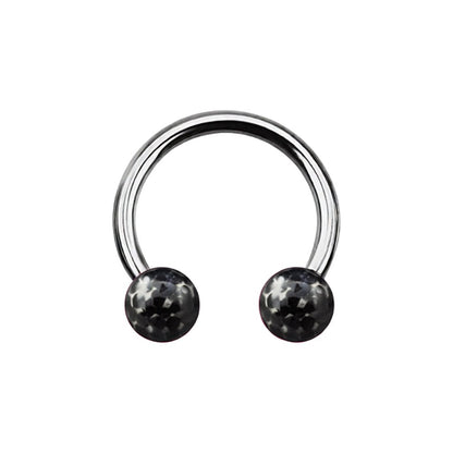 Titanium 16 Gauge Horseshoe Circular Barbell with Ferido Ball - Kruelty
