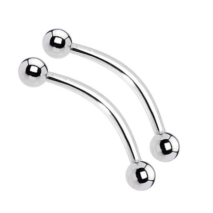 Titanium 16 Gauge Snake Eyes Tongue Barbells - Pair