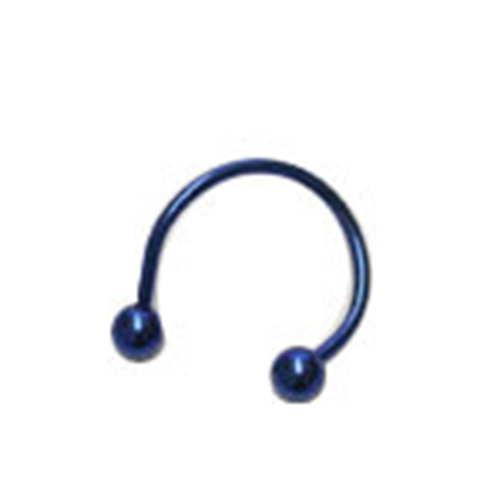 Titanium 18 Gauge Spiral Twister Ring with Ball