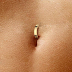 Titanium 14 Gauge Flat Hinged Belly Button Ring