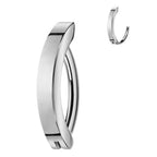 Titanium 14 Gauge Flat Hinged Belly Button Ring