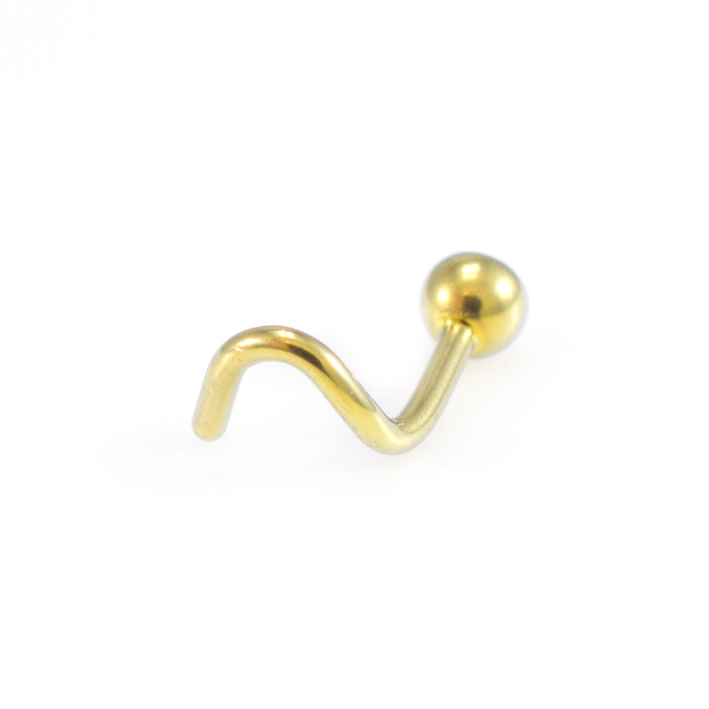 Titanium 18 Gauge Nose Screw with 3mm Round CZ - photo 11