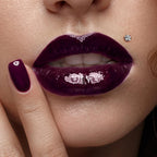 Titanium 16 Gauge Prong CZ Star Flat Back Labret Stud