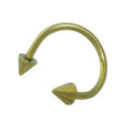 Titanium 16 Gauge Spike Twister Spiral Ring 8mm