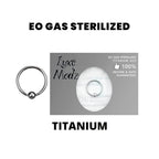 Titanium 16 Gauge Sterilized Captive Bead Ring with 3mm Ball