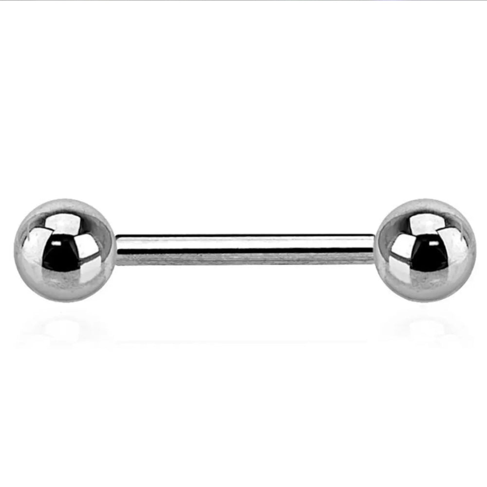 Titanium 16 Gauge Straight Barbell with Ball End