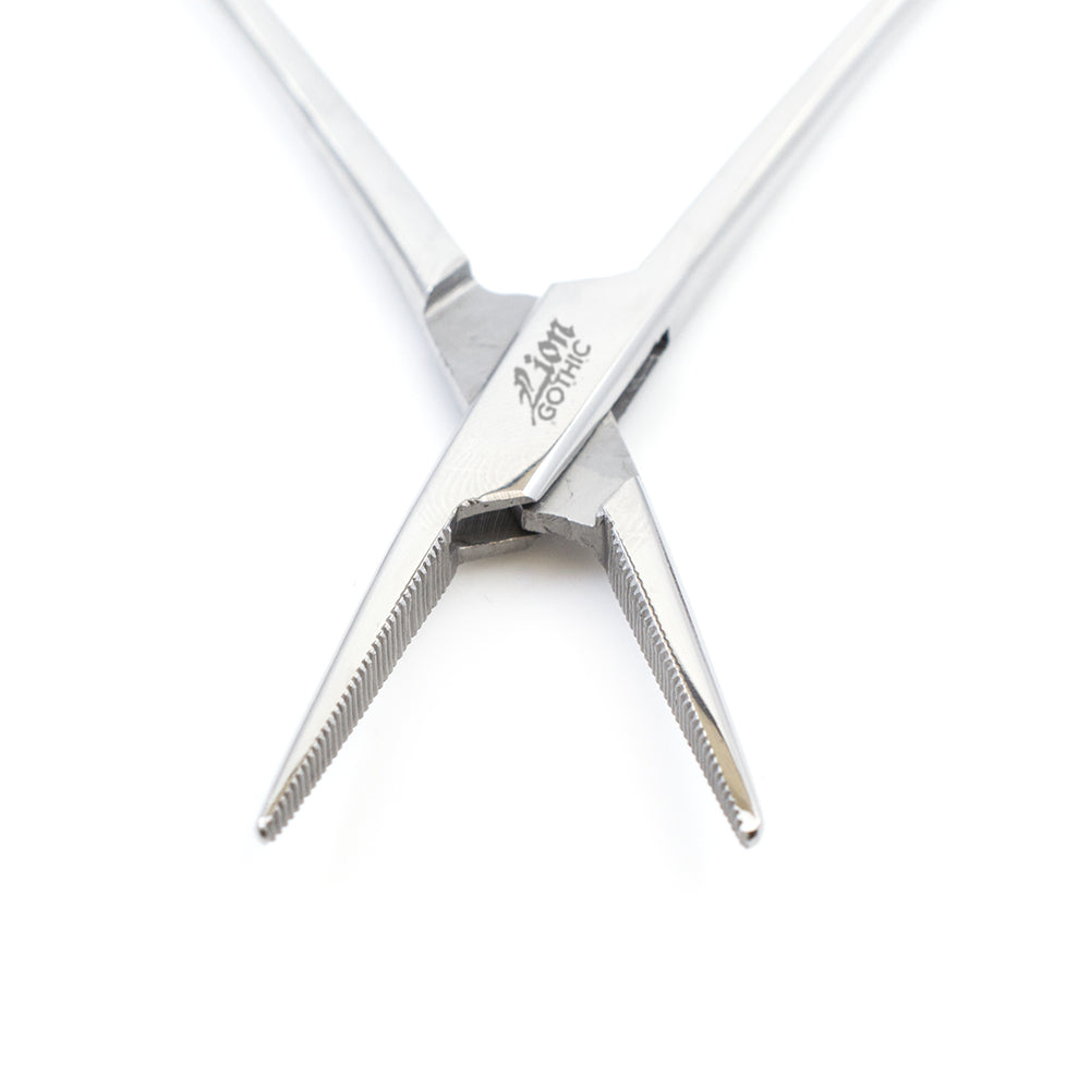 Surgical Steel 5 Inch Straight Hemostatic Forceps Piercing Tool - photo 3