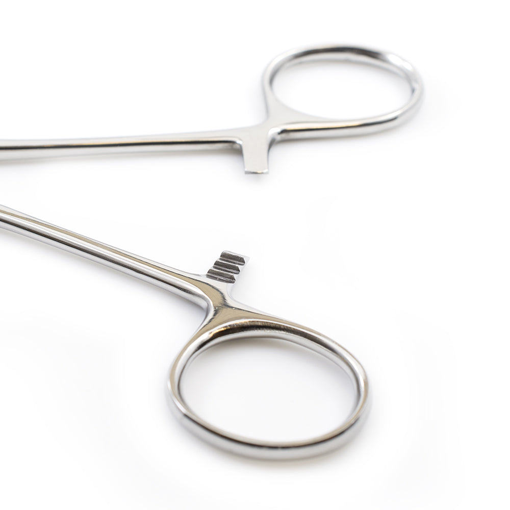 Surgical Steel 5 Inch Straight Hemostatic Forceps Piercing Tool - photo 4