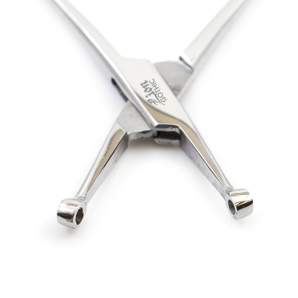 Surgical Steel Septum Clicker Hoop Forceps Piercing Tool - photo 4