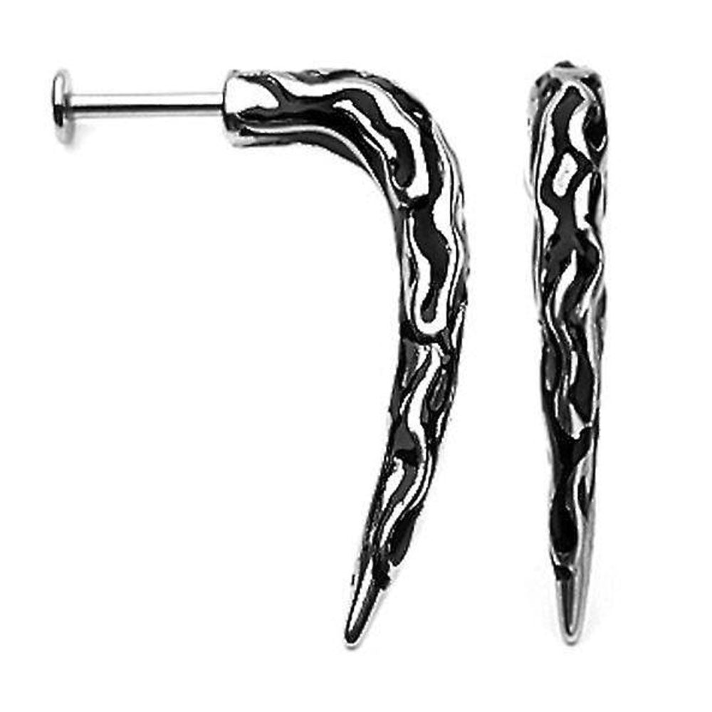 Surgical Steel 14 Gauge Labret Stud with Long Tribal Claw - photo 3