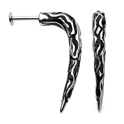 Surgical Steel 14 Gauge Labret Stud with Long Tribal Claw - photo 3