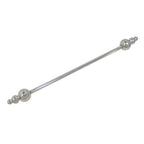 Titanium 14 Gauge Triple Ball Spike Industrial Barbell