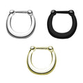 Surgical Steel 16 Gauge Septum Clicker Hoop Nose Rings with U Shape