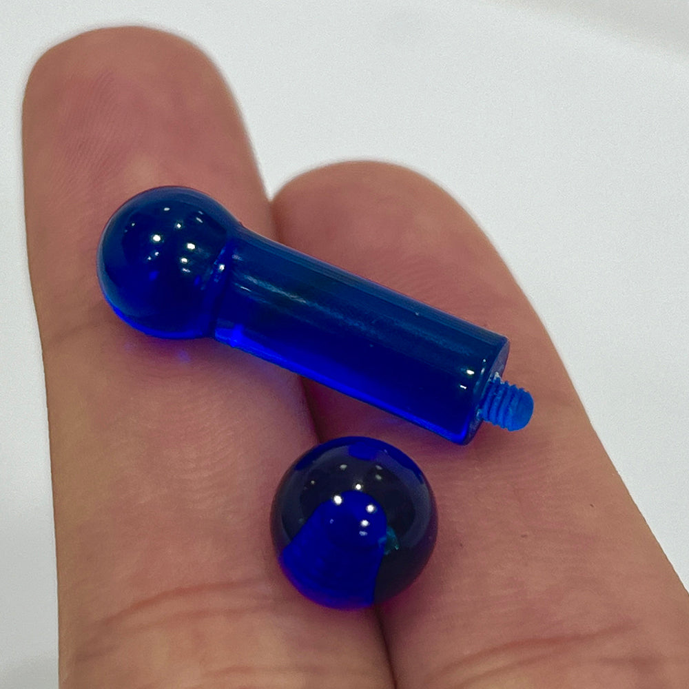 Ultra Violet Acrylic Straight Barbell 2 Gauge 15mm - 9 Colors - photo 2