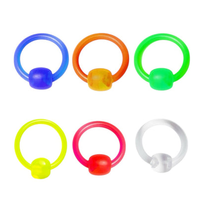 UV Acrylic 14 Gauge Captive Bead Rings CBR - Pair