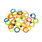Acrylic 8 Gauge UV Captive Bead Rings - 10 Pack