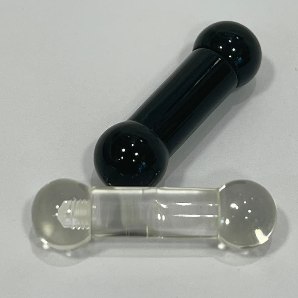 Ultra Violet Acrylic Straight Barbell 0 Gauge 15mm - 2 Colors - photo 2