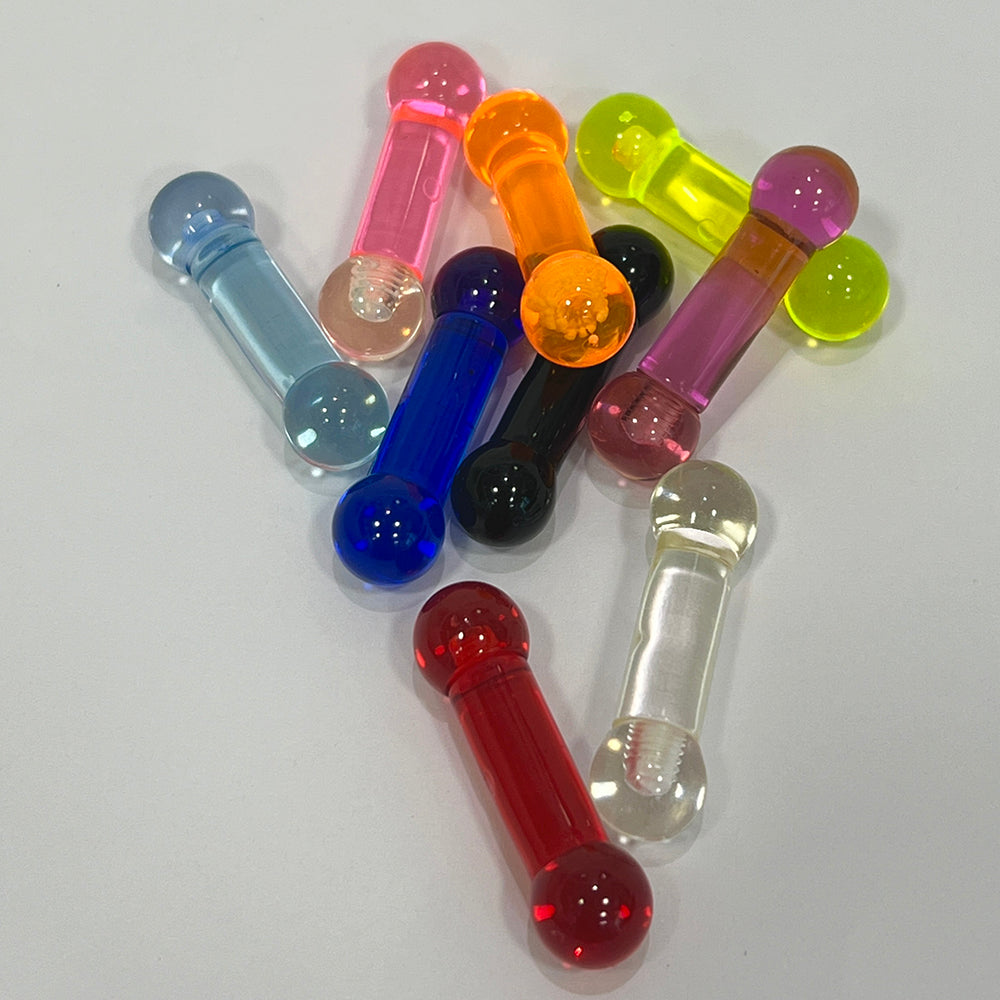Ultra Violet Acrylic Straight Barbell 2 Gauge 15mm - 9 Colors - photo 3