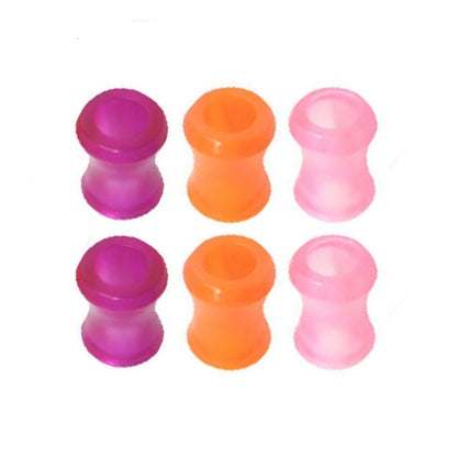 Acrylic 2 Gauge UV Glow Double Flare Ear Tunnels - Pair