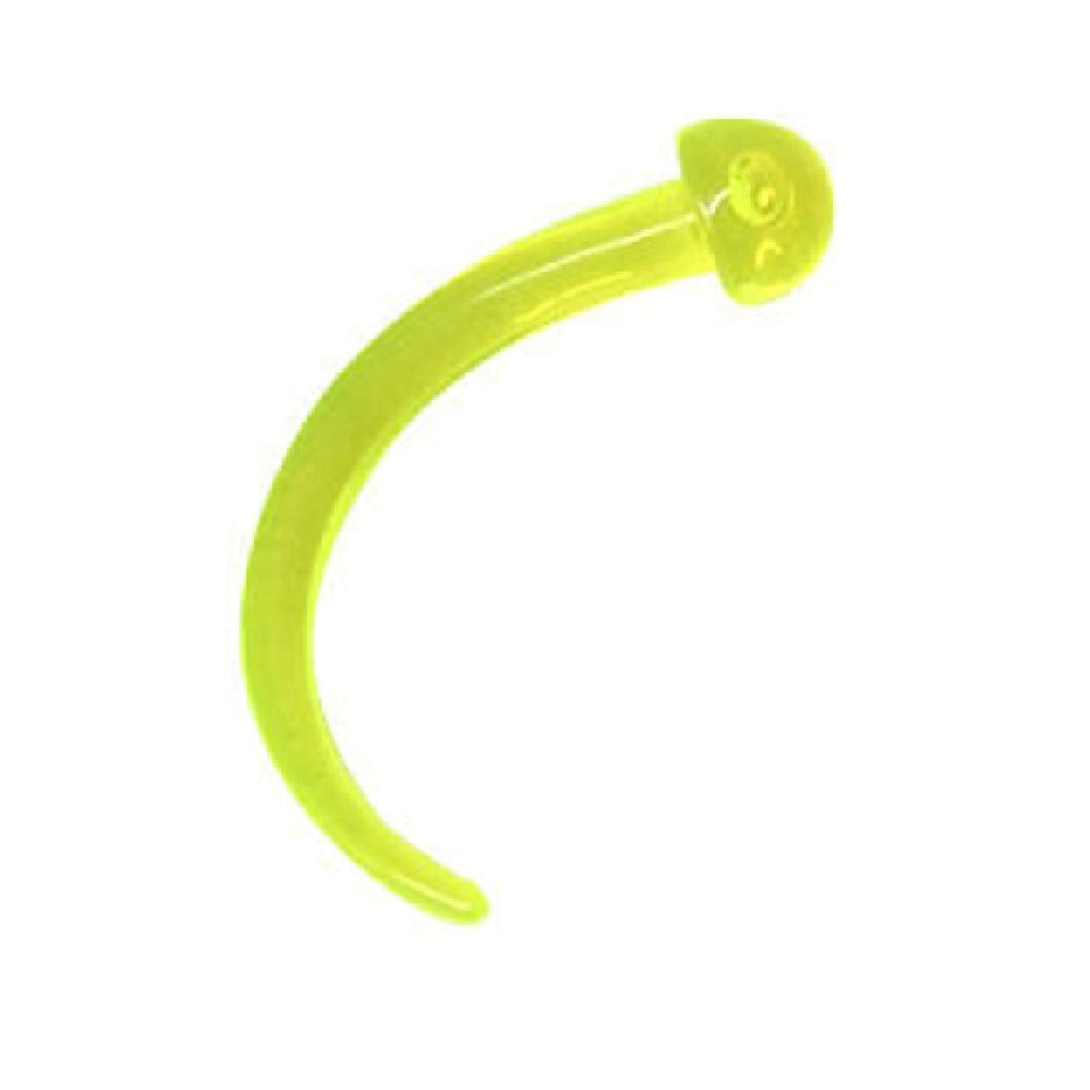 Acrylic 6 Gauge UV Glow Claw Curved Ear Tapers - Pair - photo 2