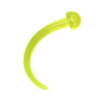 Acrylic 6 Gauge UV Glow Claw Curved Ear Tapers - Pair - photo 2