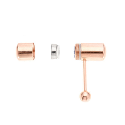 Surgical Steel 14 Gauge Vibrating Tongue Barbell with PVD Rose Gold - photo 2