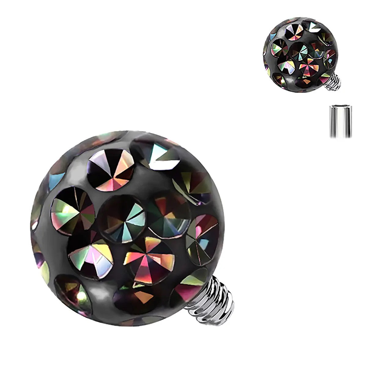Titanium 14 & 16 Gauge Ferido Ball Dermal Anchor Top - photo 7