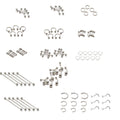 Surgical Steel Assorted Body Jewelry Wholesale - 100 Pack