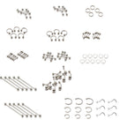 Surgical Steel Assorted Body Jewelry Wholesale - 100 Pack