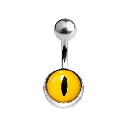 Surgical Steel 14 Gauge Belly Ring with Cat's Eye - photo 6