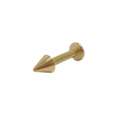 14K Gold Plated Labret Monroe with Spike Bead