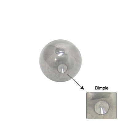 Surgical Steel Replacement Dimple Bead - 3mm 4mm 5mm 6mm