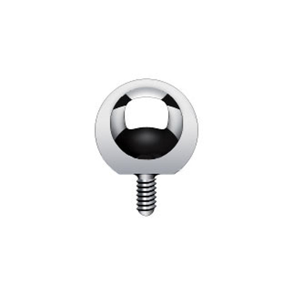 Titanium Dermal Top 16 or 14 Gauge For Internally Threaded Anchor Ball - Kruelty - Photo 4
