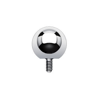 Titanium Ball for Internally Threaded Dermal Anchors 14 & 16 Gauge