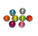 Surgical Steel 14 Gauge Threaded Replacement Bead with UV Acrylic