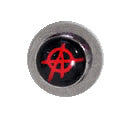 Surgical Steel Anarchy Logo Replacement Bead - 5mm 6mm