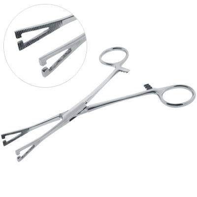Surgical Steel Pennington Slotted Ratchet Forceps