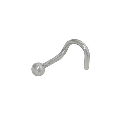 Surgical Steel 18 to 20 Gauge Nose Stud with Plain Ball