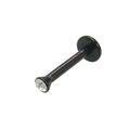 Anodized Titanium 16 Gauge Labret Monroe with CZ Jewel