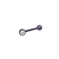 Titanium 18 Gauge Eyebrow Barbell with Jewel - 1/4 Inch