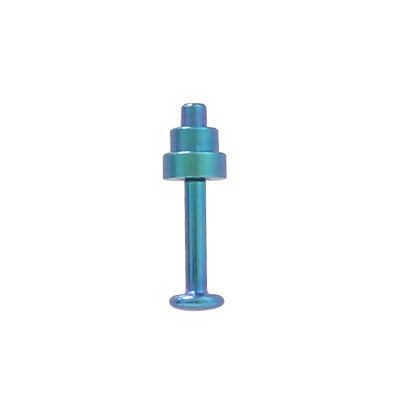 Titanium 14 & 16 Gauge Labret Monroe - Green