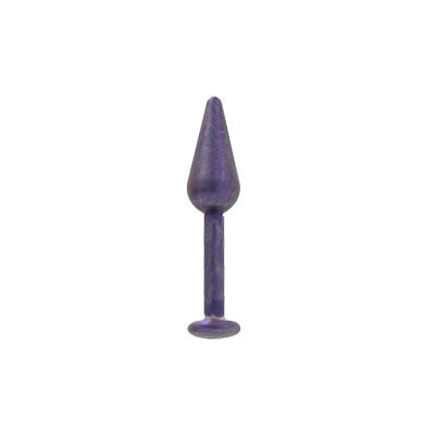 Titanium 14 & 16 Gauge Labret Monroe Spike Bead with Purple