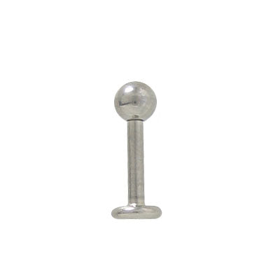 Titanium 14 Gauge High Polish Labret Monroe Stud