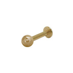 14K Gold Plated Surgical Steel 14 Gauge Monroe Labret Stud