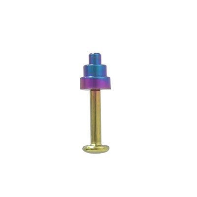 Titanium 14 & 16 Gauge Labret Monroe Stud - Multi Color