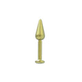 Titanium Gold Labret Monroe Stud 14 & 16 Gauge with Spike Bead