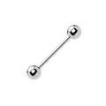 Surgical Steel Straight Barbell 18 Gauge - 8 mm to 12 mm Long - Kruelty