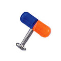 Surgical Steel & Acrylic 14 Gauge Labret Stud with UV Pill Bead