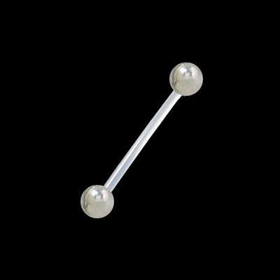 PTFE 14 Gauge Pregnancy Belly Ring with Interchangeable Balls